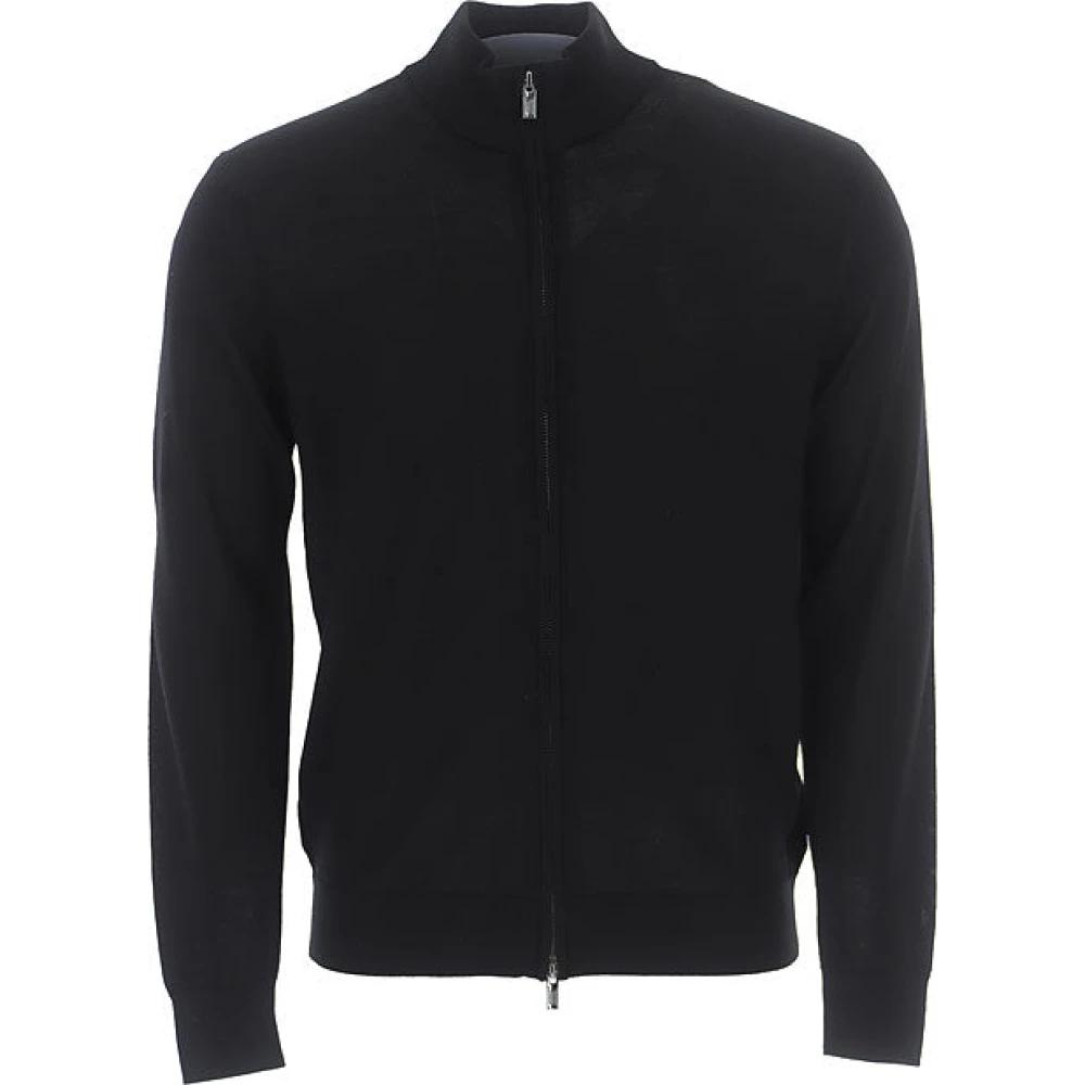 VINTAGE 90s Emporio Armani Men's Cable Knit Cardigan Sweater