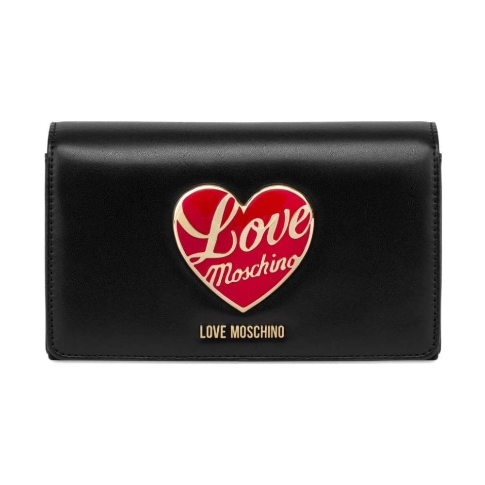 【関税&送料込】Love Moschino Wallets Black Love moschino wallet black
