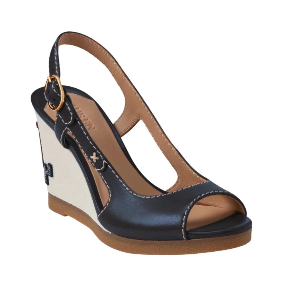 Ralph Lauren Wedges in Blue Lyst