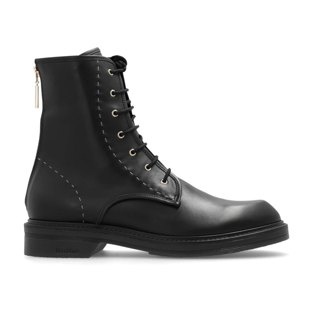Max Mara ショートブーツ　ブラック 〓Max Mara〓 BLACK short BOOTS 36 1/2