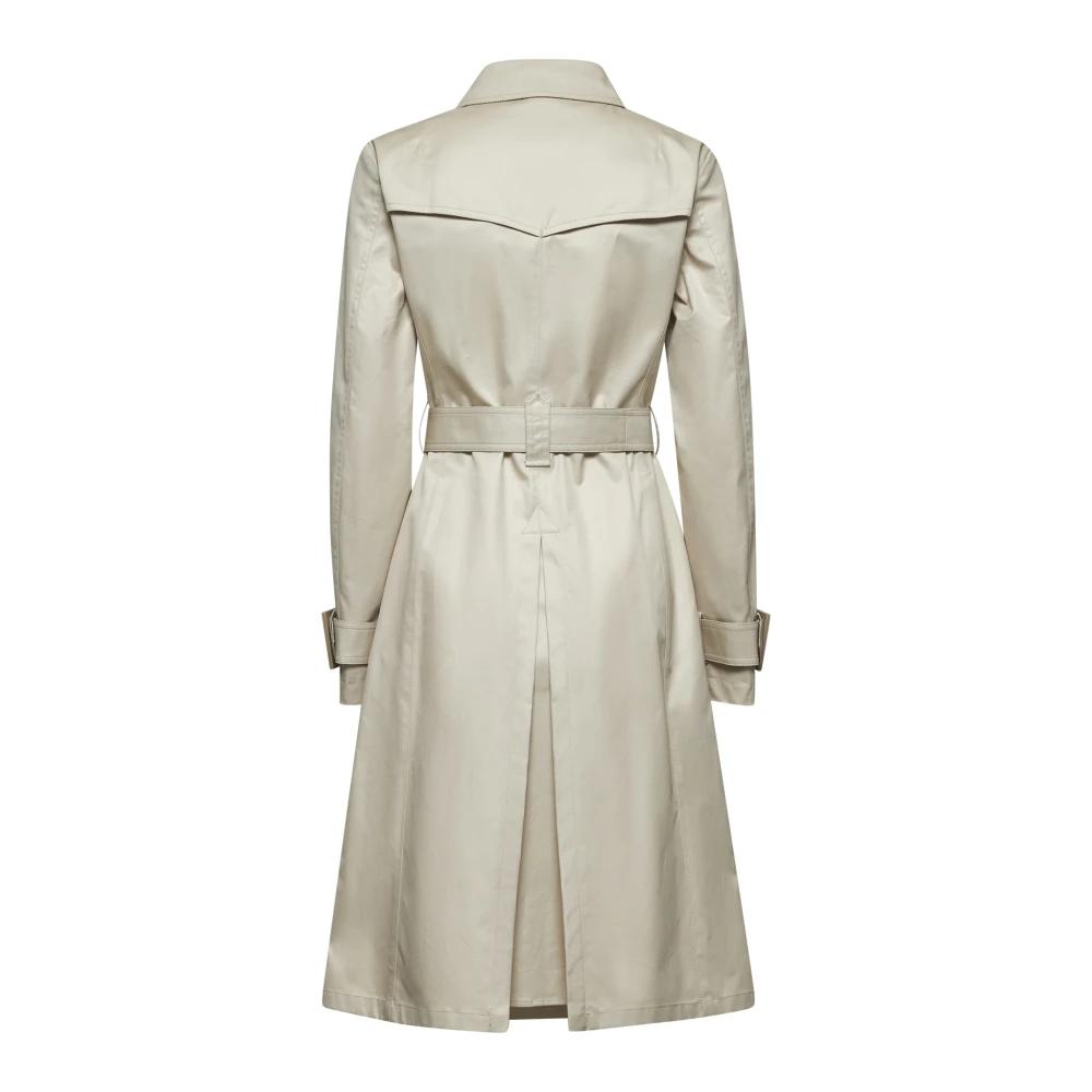 【送料&関税込】Herno Linen Trench Coat TRENCH COAT IN DELON & MONOGRAM in Sand for Women | Herno®