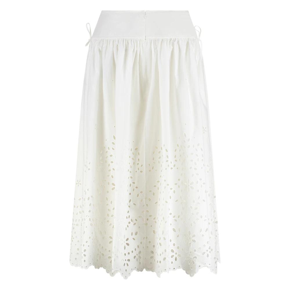 スカート SELF-PORTRAIT Woman Skirt White 126SK WHITE White Self-Portrait Skirts for Women | Lyst