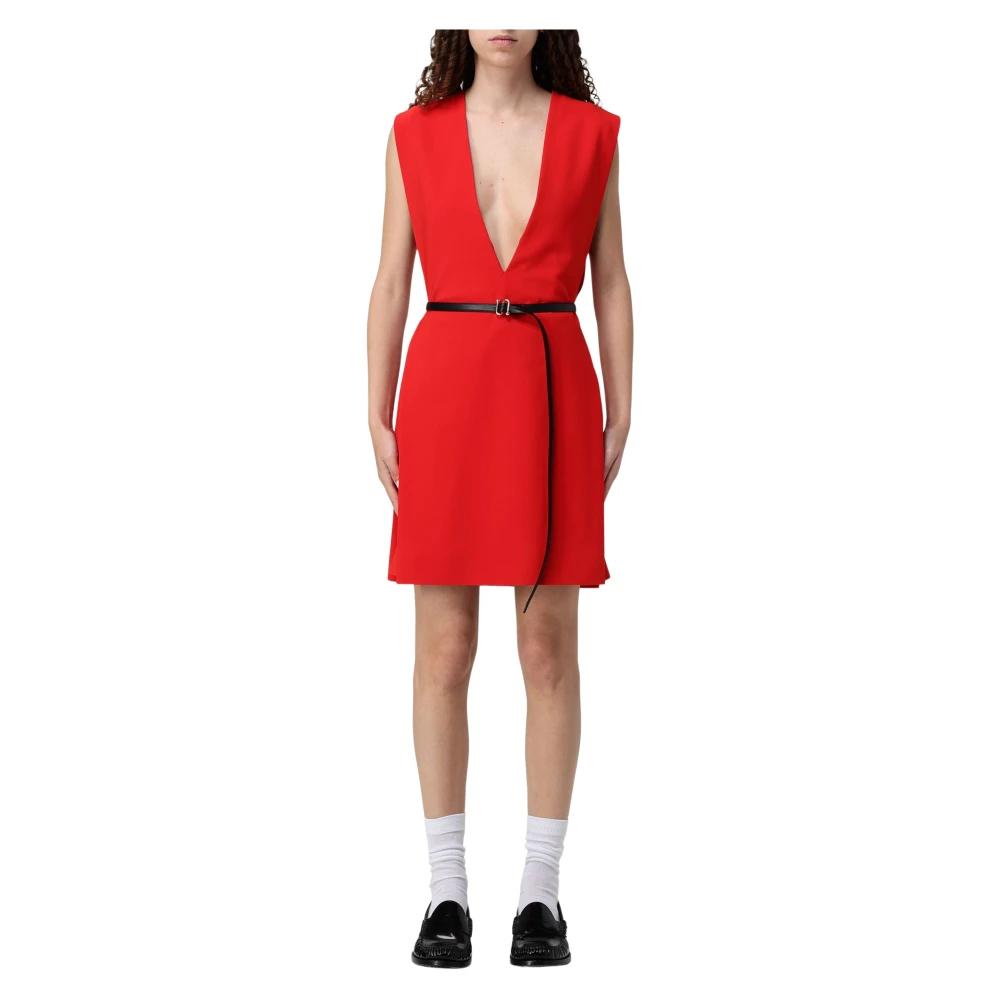ワンピース SPORTMAX Red stretch viscose Agrume1234 mini dress Short stretch viscose dress - RUNWAY, red | Sportmax