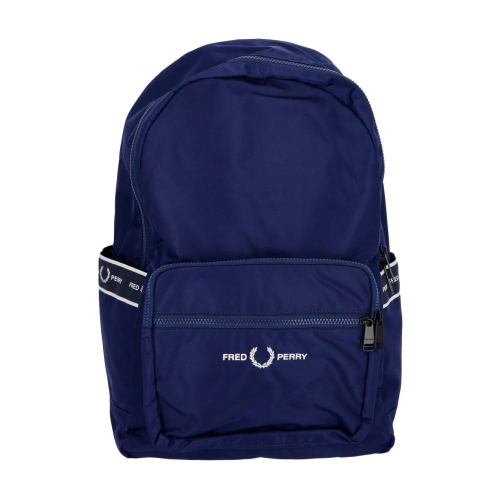 Sac à dos de logo-embroïde Fred Perry pour homme en coloris Bleu | Lyst
