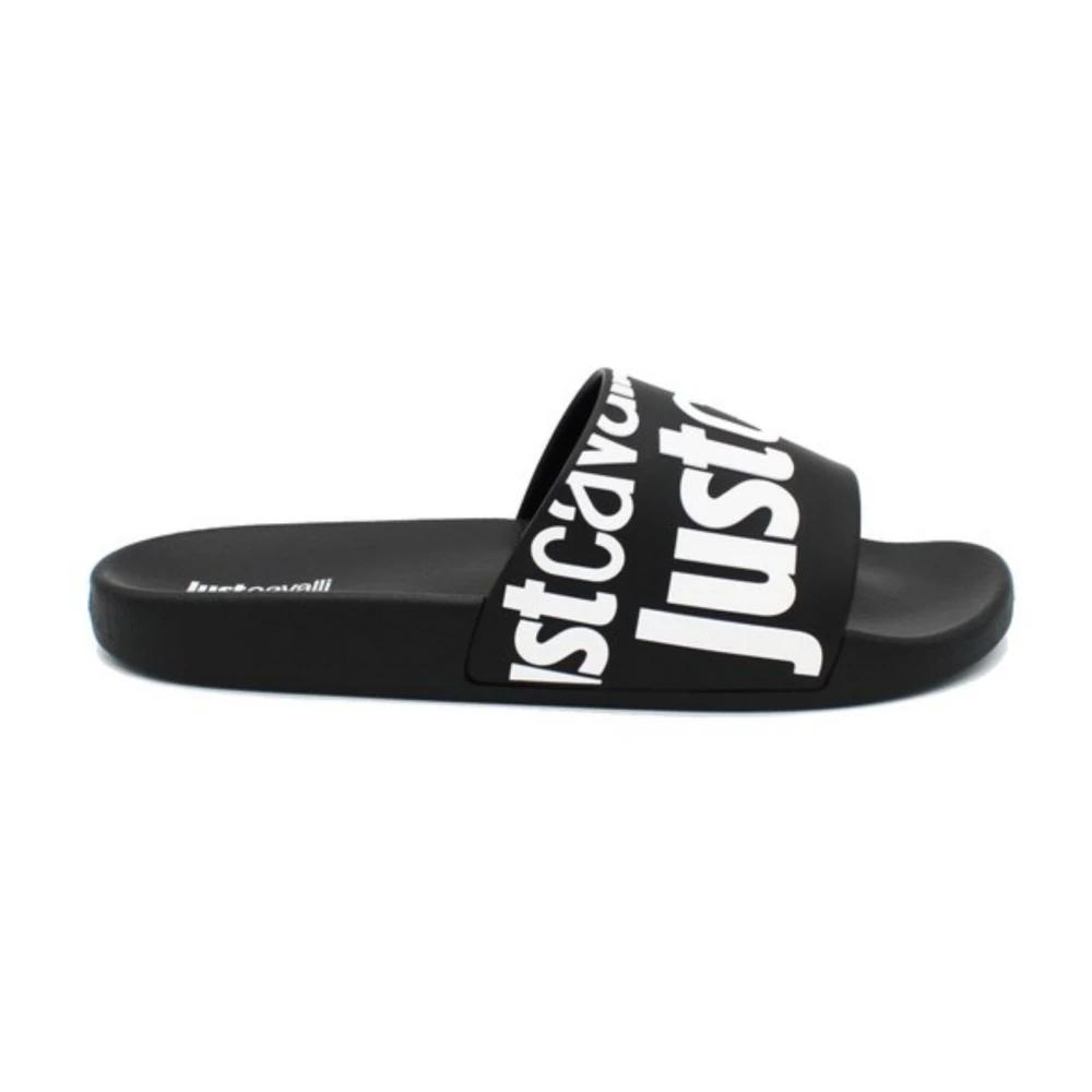 サンダル JUST CAVALLI Men Sandals Black 78QA3SZ4ZSC30 899 Shop Just Cavalli Men Black Sliders Online – Iconic India