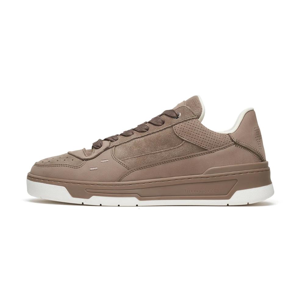 Leren Sneakers Roze Filling Pieces Filling Pieces Sneakers Laag