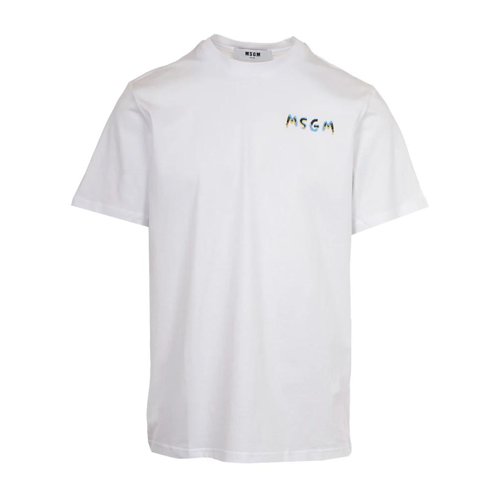 White MSGM T-shirts for Men | Lyst