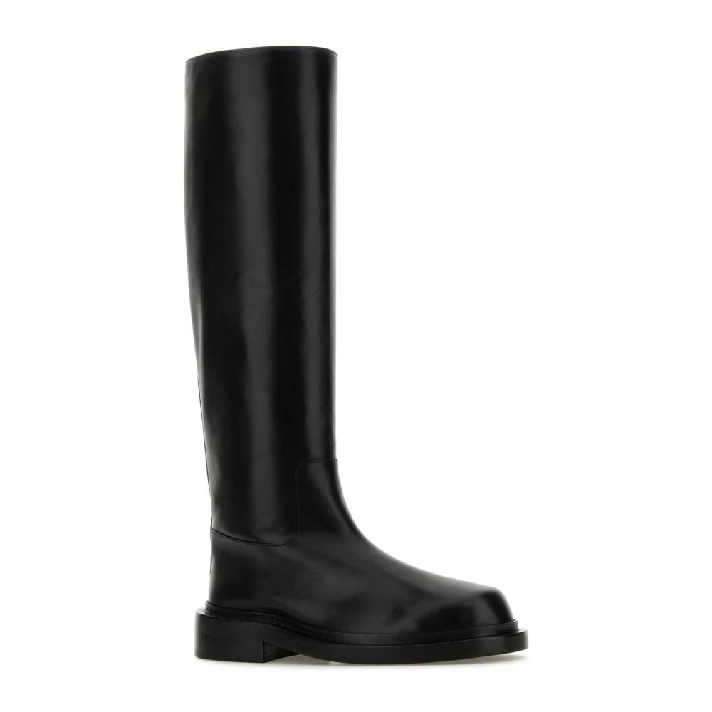 ブーツその他 Jil Sander Glossy High-Shaft Leather Boots 18701076_51590075_322.jpg