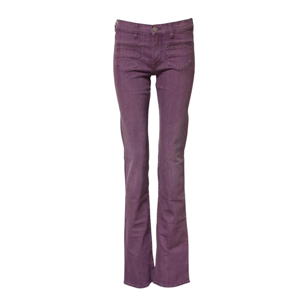 Jeans Taille Basse Violet Mauve - Taille 34 (équivalent S) Pour Femme, Occasion Très Bon état