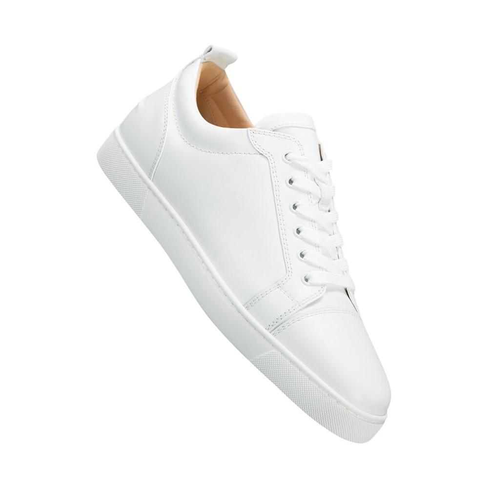 Christian Louboutin Leather Low-top Sneakers in het Wit - Lyst