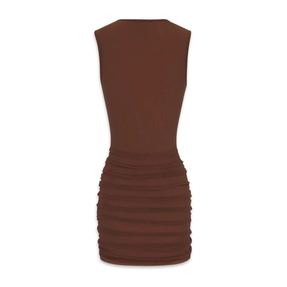 ワンピース Saint Laurent Biscuit cupro mini dress (731056Y5G98 5762) Saint Laurent Biscuit Cupro Mini Dress – LOZURI®