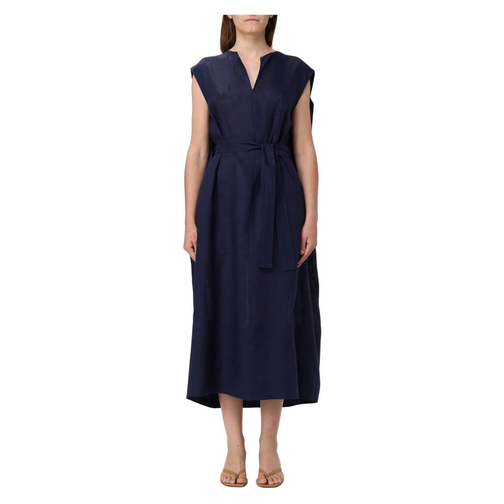 ワンピース FABIANA FILIPPI Woman Dress Navy ABD215F166 5146 FABIANA FILIPPI A-Line Mixed Media Midi Dress | Neiman Marcus