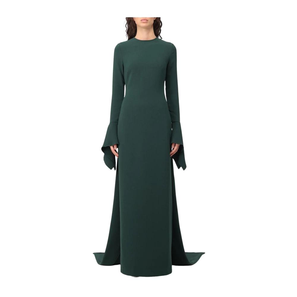 ワンピース SOLACE LONDON Woman Dress Green OS39015 GREEN The Demi Maxi Dress in Bright Green – Solace London