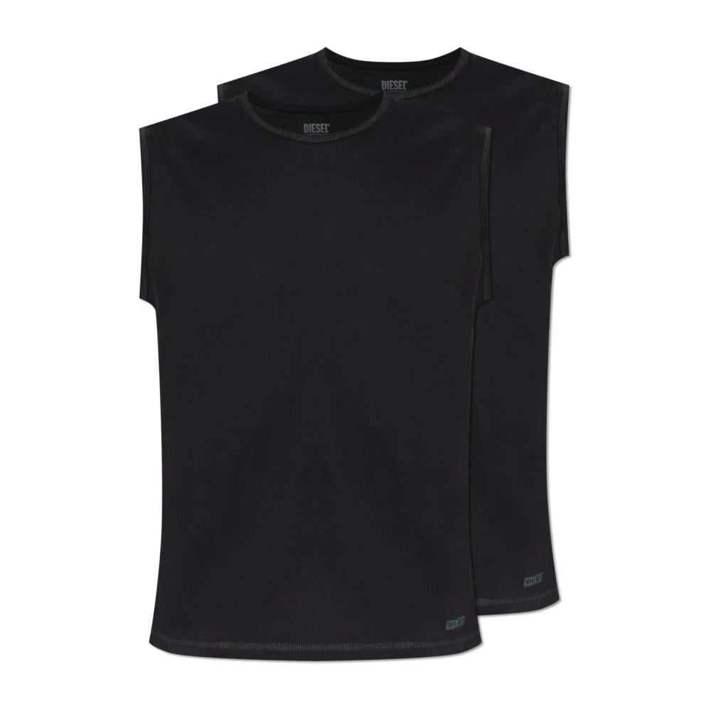 DIESEL Men's Sleeveless Knit Tシャツ diesel-Black-Sleeveless-Tops.jpeg