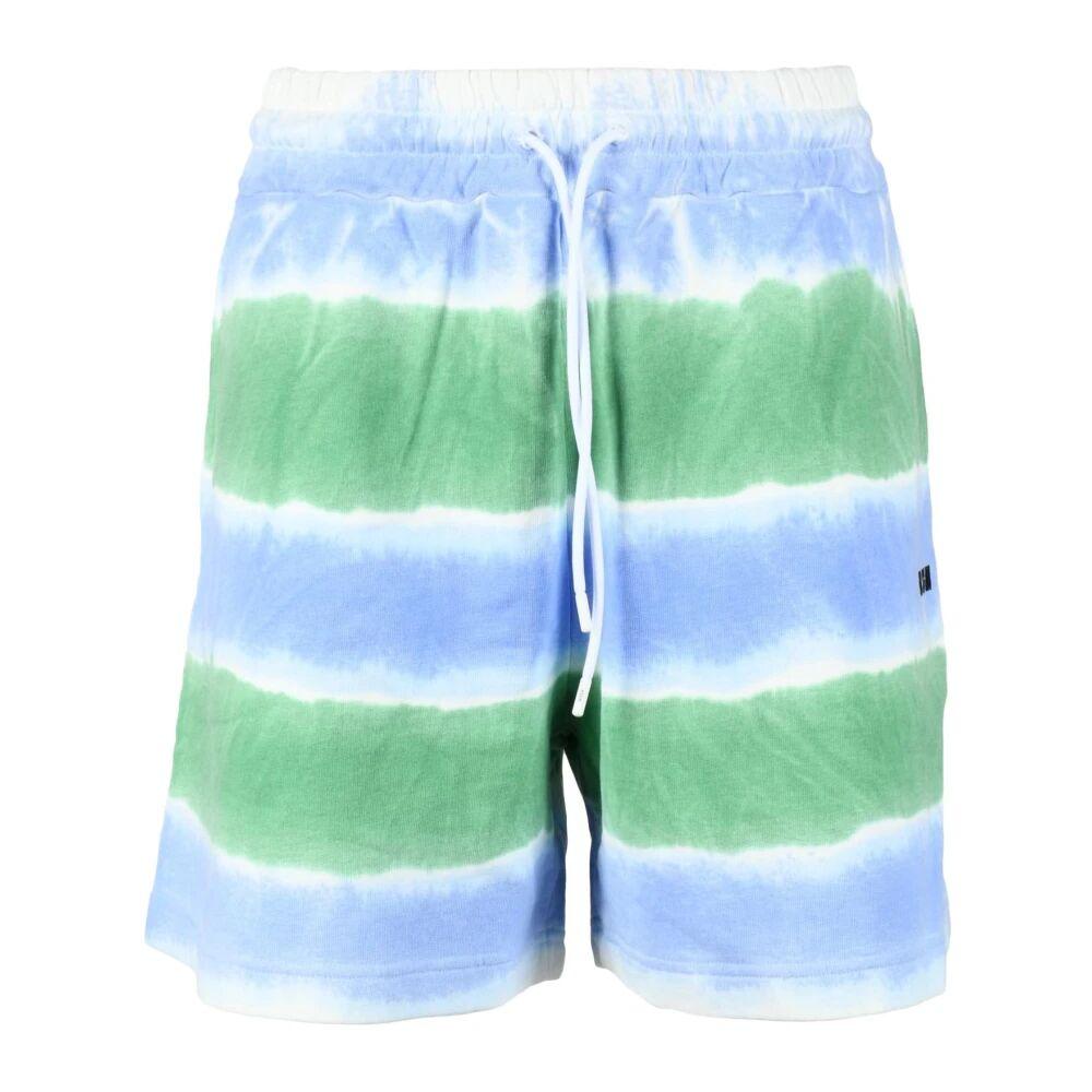 ショーツ MSGM TIE-DYE PRINTED COTTON SHORTS WITH PINCES ショーツ MSGM TIE-DYE PRINTED COTTON SHORTS WITH PINCES MSGM