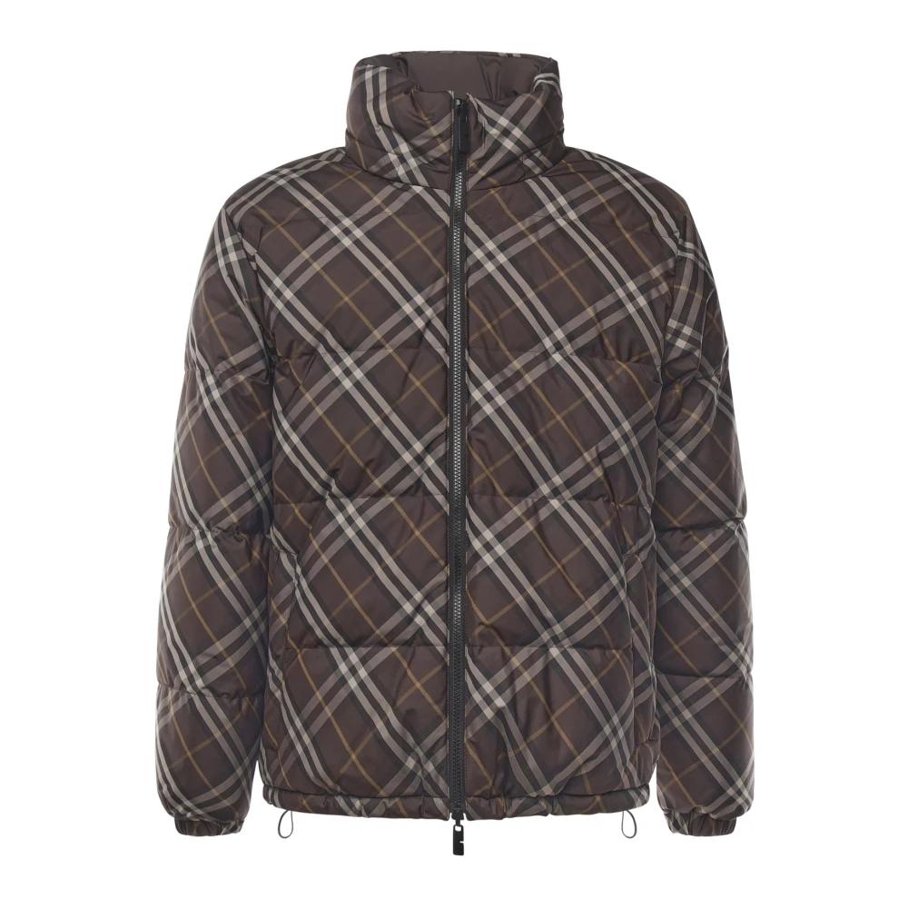 Burberry Snowdon Wendbare Daunenjacke in Grau für Herren Lyst DE