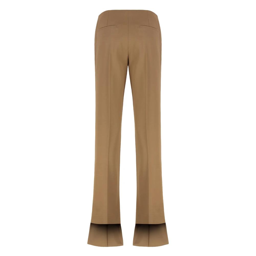 パンツ CHLOE STRAIGHT-LEG TROUSERS IN CANVAS CHLOÉ Wool straight-leg pants | NET-A-PORTER