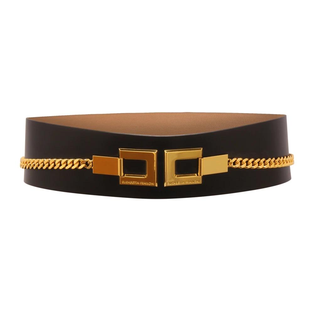 ベルト ELISABETTA FRANCHI BLACK BELT Elisabetta Franchi Belts in Black | Lyst