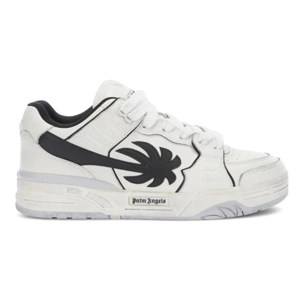 【関税＆送料込み】Palm Angels White And Grey Sneakers PA 4 LEATHER SNEAKERS in GREY - WHITE for Men | Palm Angels®