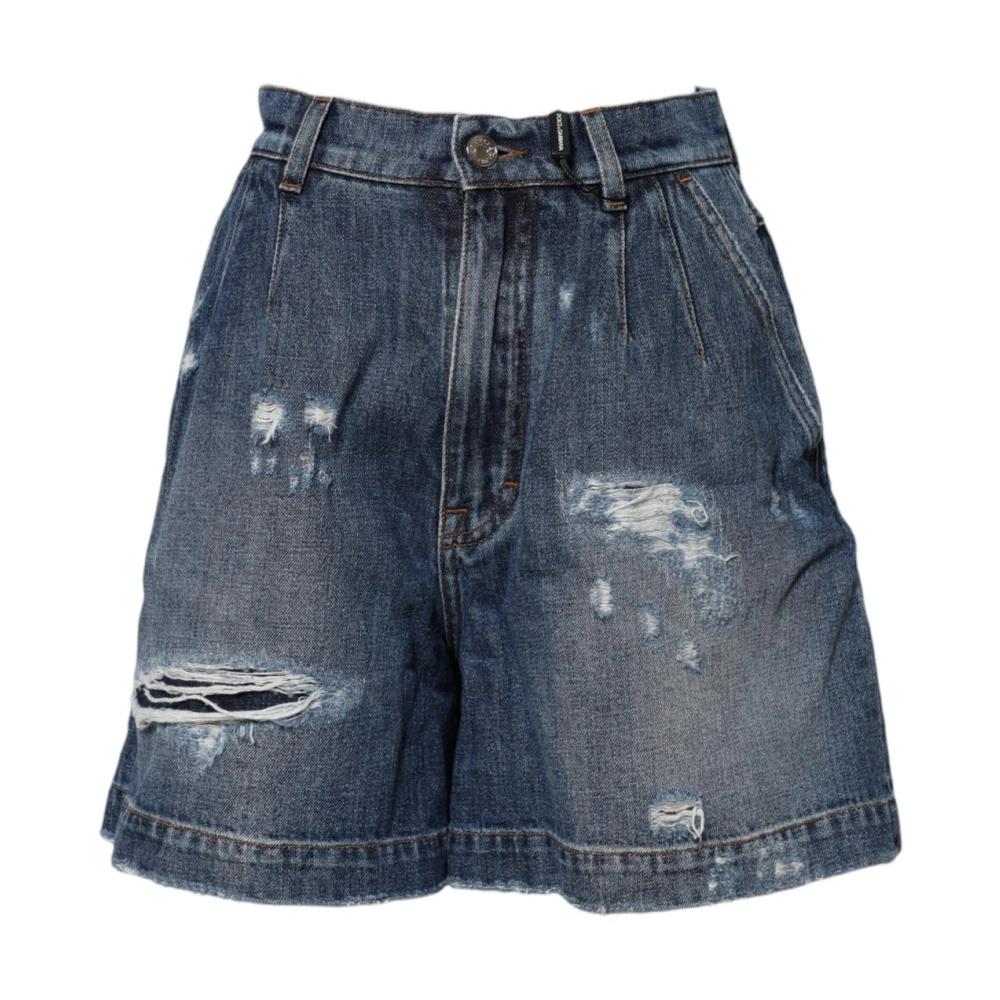 【関税＆送料込み】Dolce & Gabbana Thigh-Length Denim Short 29220944_58363034_600.jpg