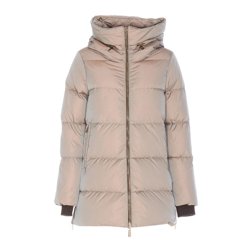 ジャケット MOORER Woman Jacket Beige MODGI300005TEPA222 U0269 Moorer Beige Down Jacket | italist