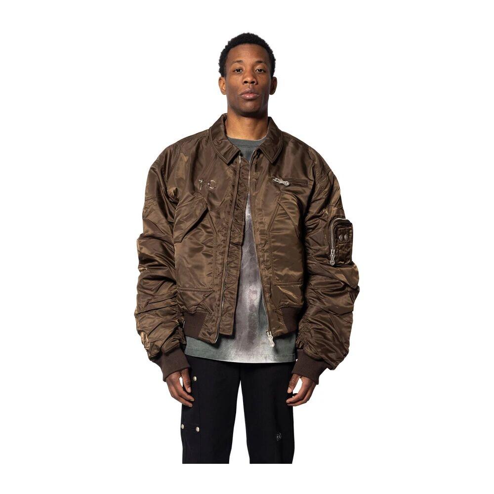 THUG CLUB Bomber Jackets in Brown for Men | Lyst