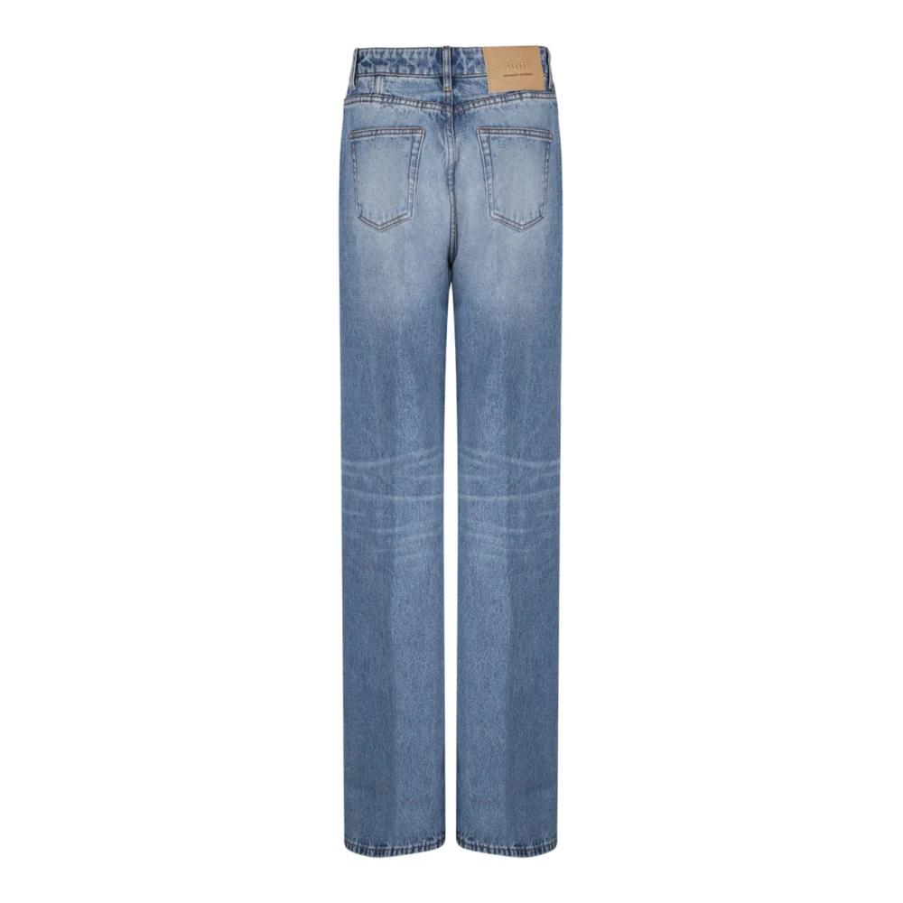 SALE【AMI】ロゴパッチ ストレートレッグ ジーンズ Gucci ロゴパッチ ジーンズ | ブルー | FARFETCH JP