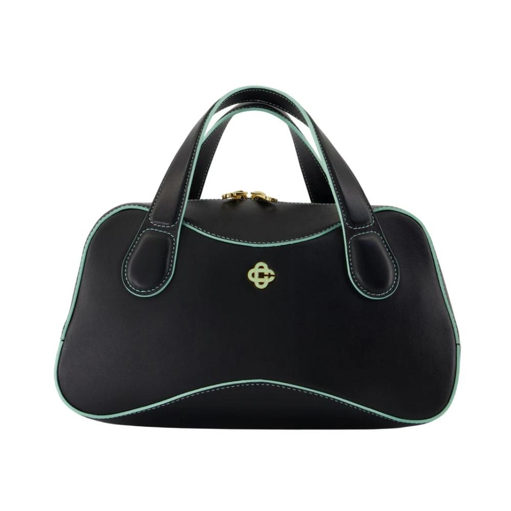 トートバッグ Embroidered Knit Shopper Bag - Casablanca - Knit - Black Casablanca Embroidered Knit Shopper Bag - Knit - Black