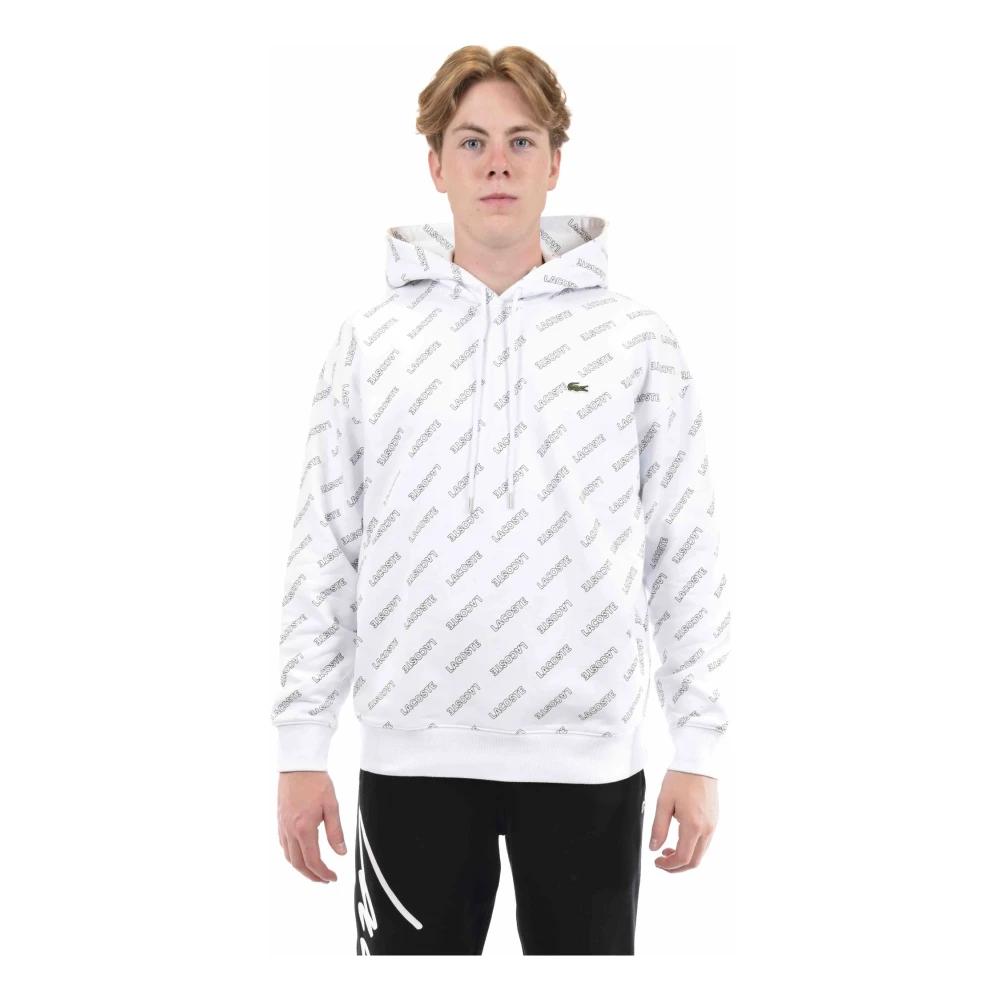 Lacoste Logo hoodie in Wei f r Herren Lyst DE