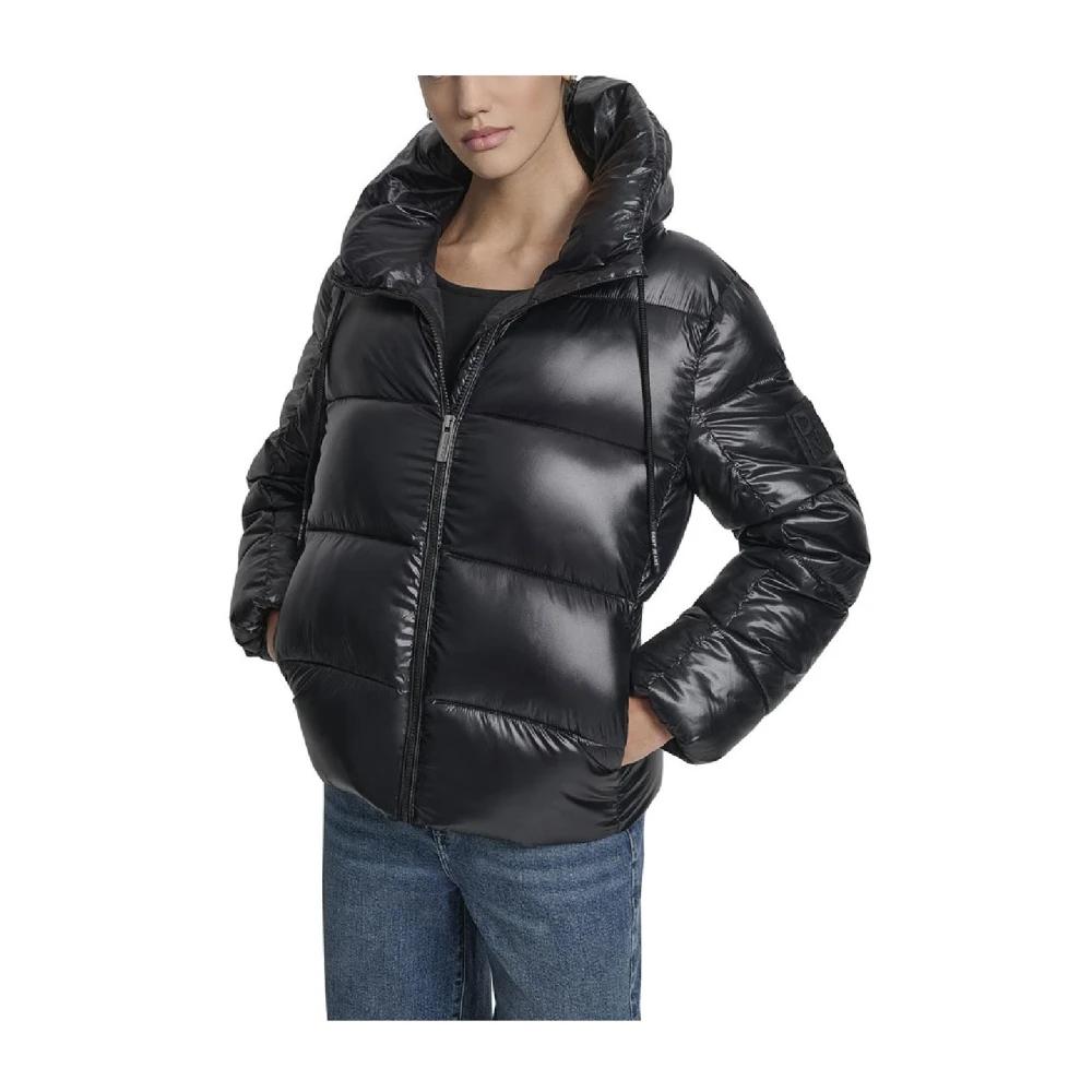Kapuze Dkny Jacke Schwarz DKNY Jacken Für Damen Online