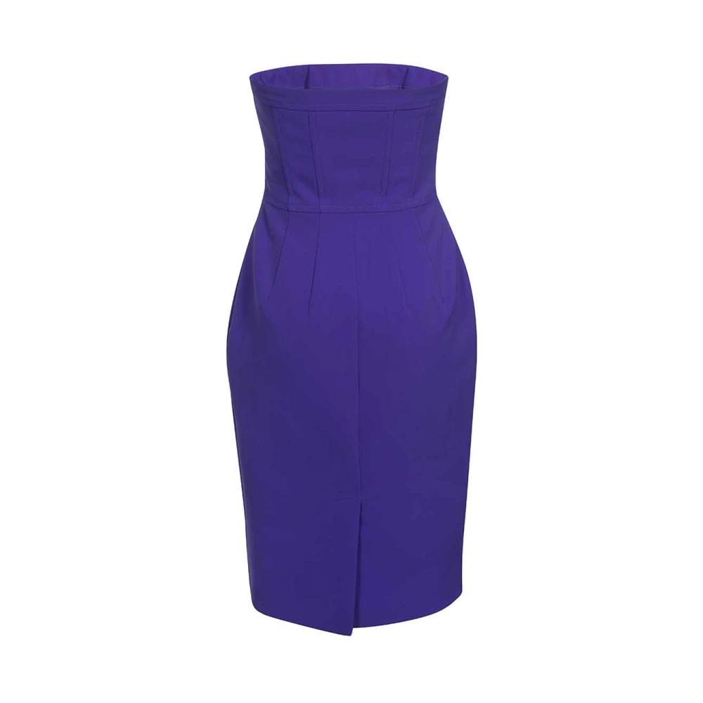 オールインワン・サロペット Moschino Strapless Bandage Sheath Dress With Bow Detail Moschino Strapless Bandage Sheath Dress With Bow Detail