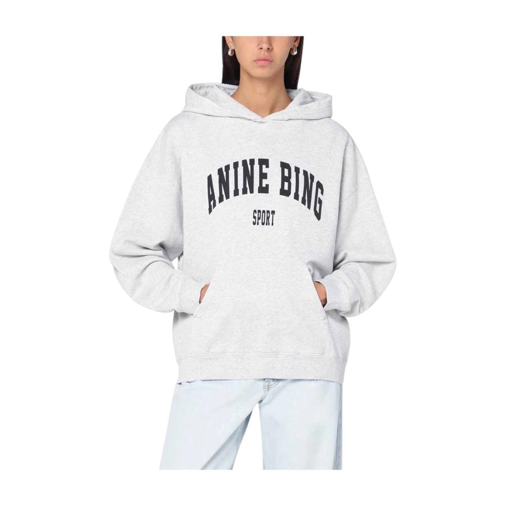 ANINE BING ロゴ入りホワイトスウェット ANINE BING ロゴ入りホワイトスウェット