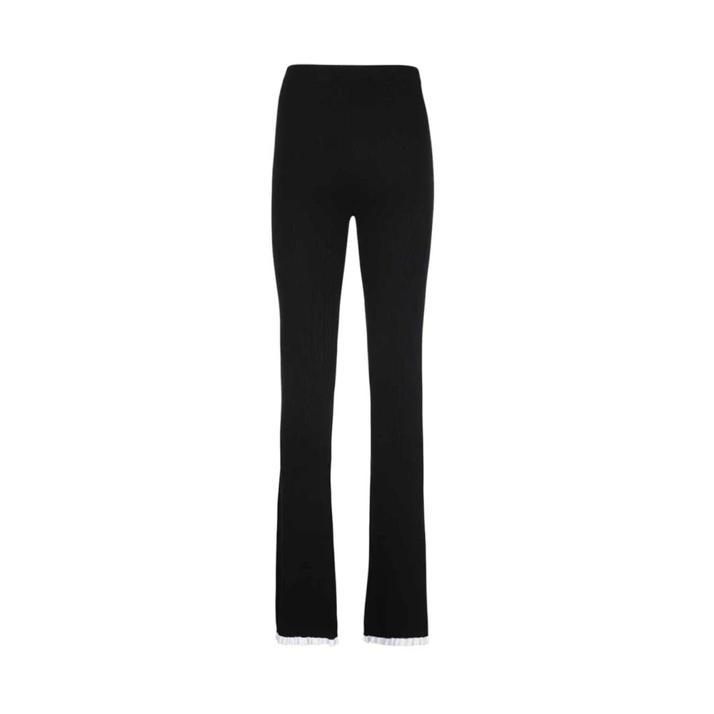 パンツ MSGM Women Straight Pants 3641MDP04247100 99 BLACK MSGM Straight-leg pants for Women | Online Sale up to 60