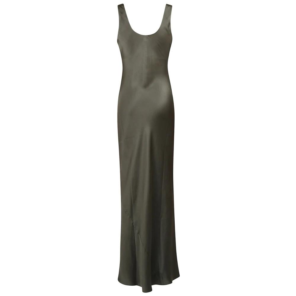 green emerald velvet dress Anine Bing