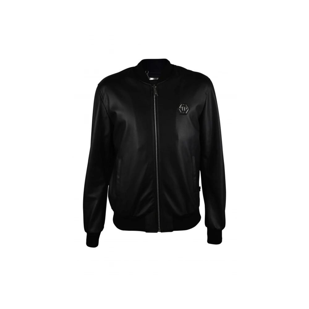 Veste En Cuir Philipp Plein Couture - Noir Avec Clous Argent, Neuve Avec étiquettes, Taille ?