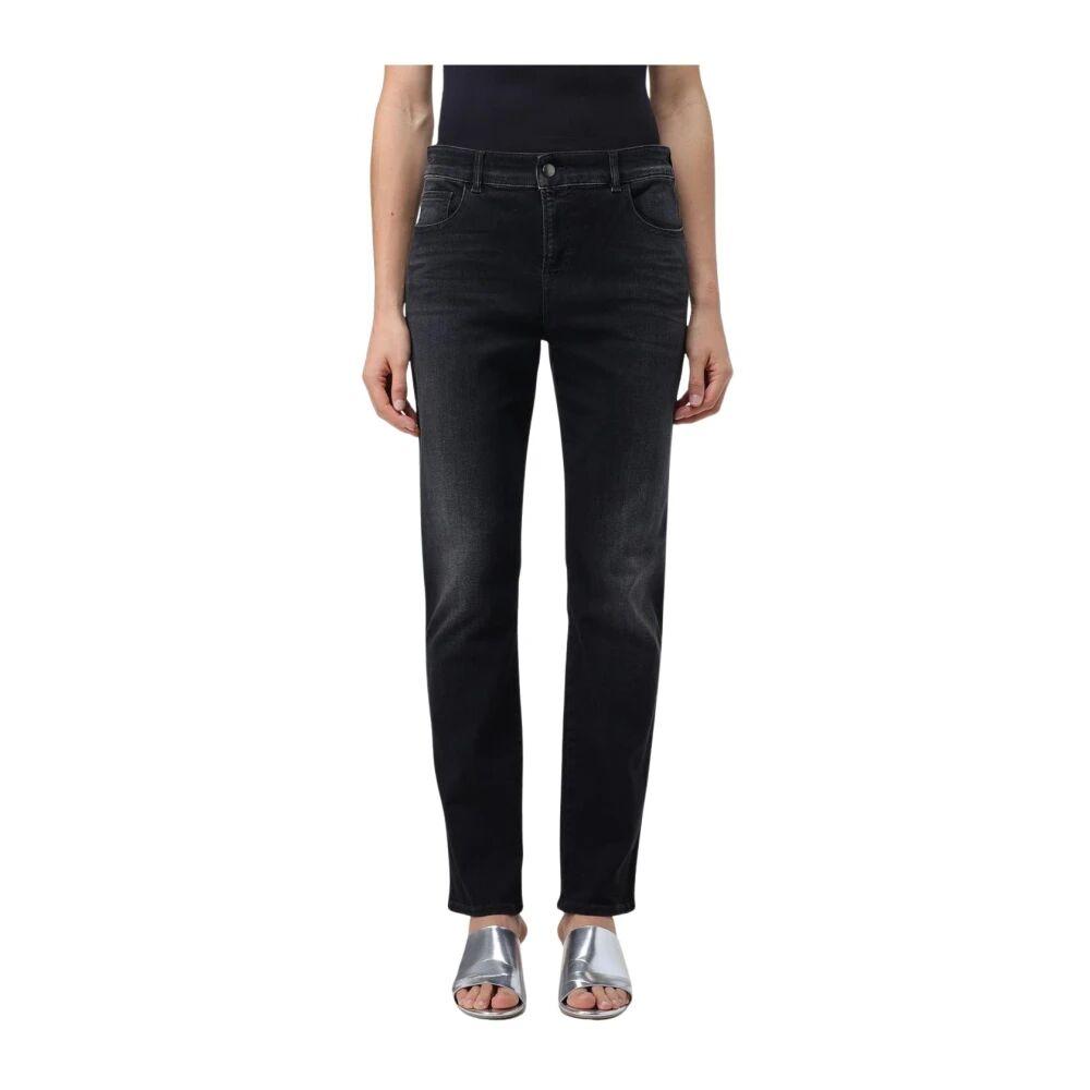 J65 flared fit jeans in satin cotton denim | Armani Exchange