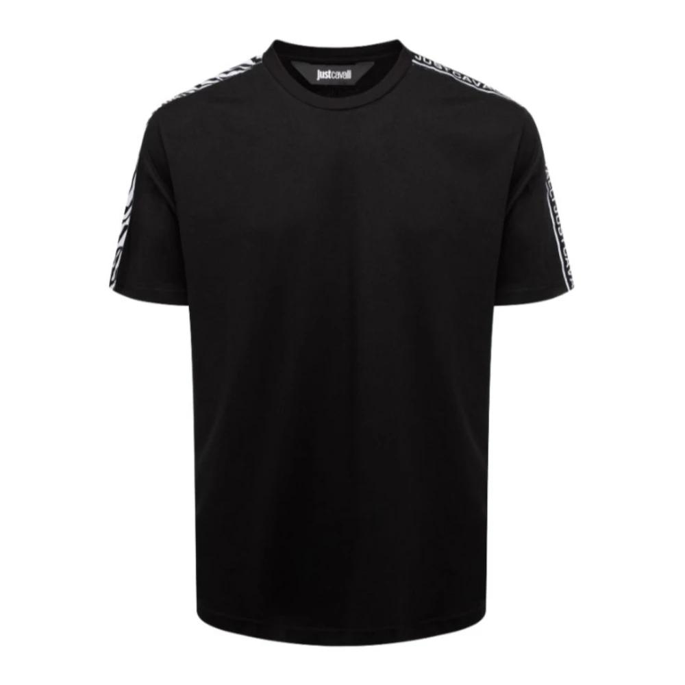 Tシャツ・カットソー JUST CAVALLI Men T-shirt Black 77OAHT01CJ500 PL9 Just Cavalli Tiger Logo T-Shirt in Black for Men | Roberto