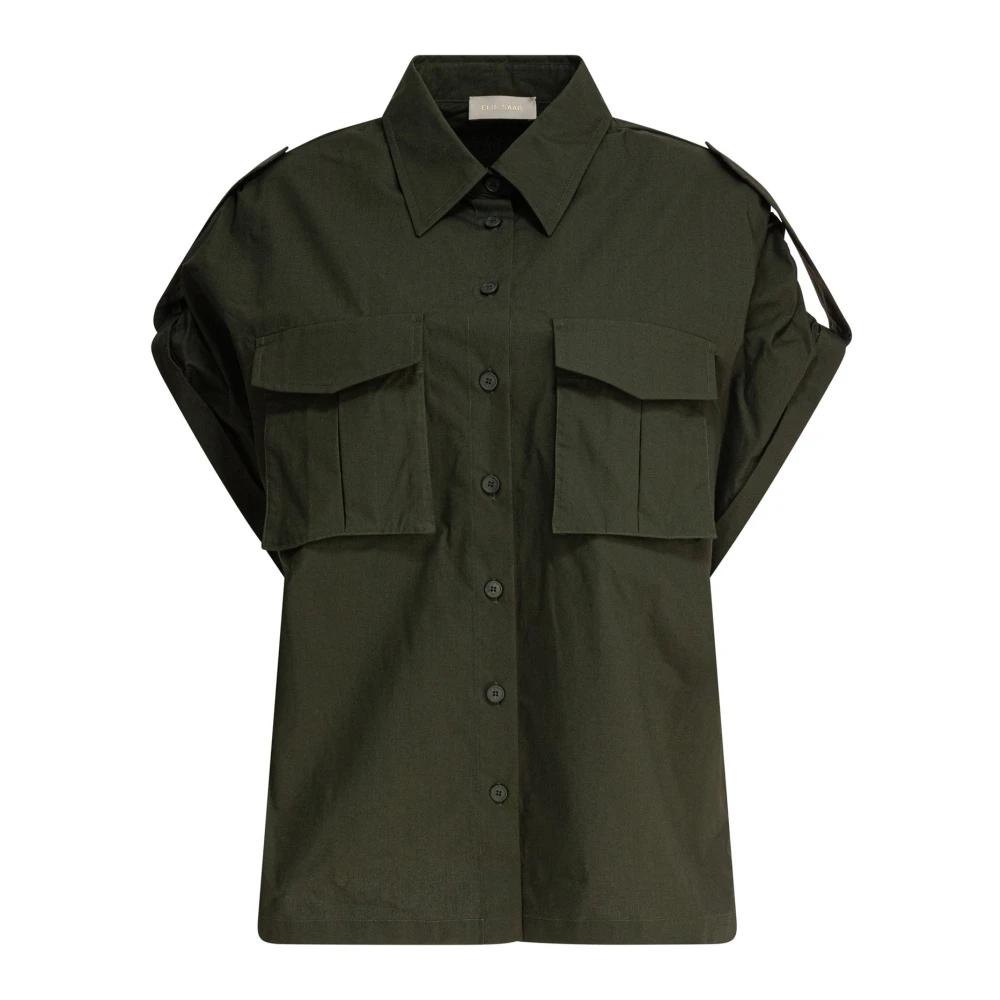 Tシャツ・カットソー Elie Saab Printed Chiffon Shirt FOULARD36 SILK Elie Saab Savannah Print Shirt In Brown | ModeSens