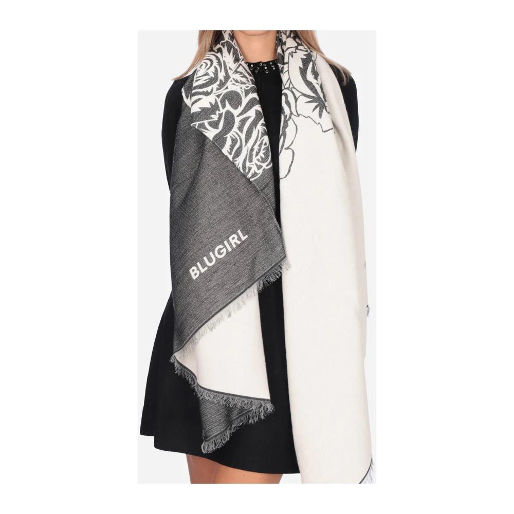 Foulard En Soie Blumarine - Modèle Bandana/carré Multicolore - Occasion Femme
