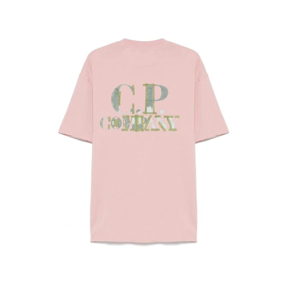 Tシャツ・カットソー C.P. COMPANY Men T-shirt Pink 18CMTS085A005431R 520 C.P. Company T-Shirts in Pink for Men | Lyst