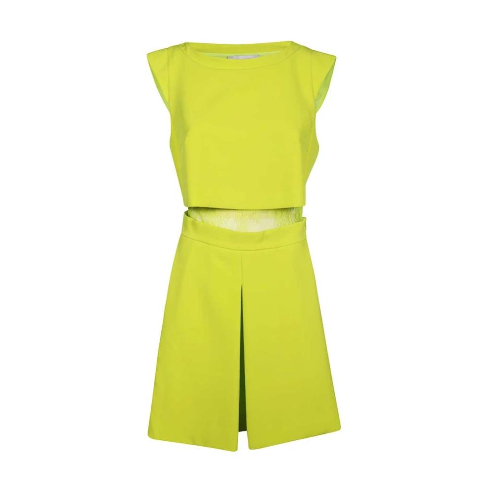 slim fit dress slacks Ermanno by Ermanno Scervino Green Corset & Cargo Trousers Set Corset I –  Sellier main image 0