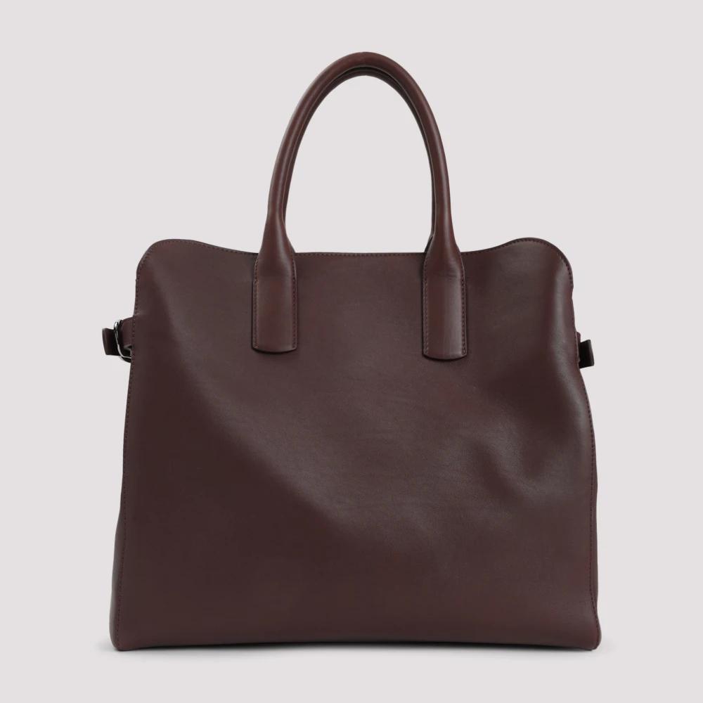 ショルダーバッグ・ポシェット Giorgio Armani Brown Suede Calf Leather Handbag Giorgio Armani Small Suede Shopper Bag | italist