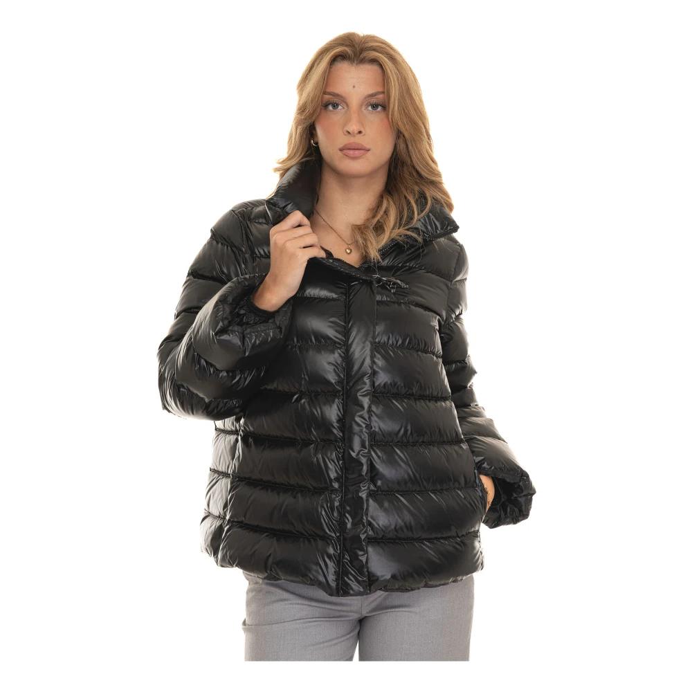 Chaqueta Acolchada Con Cuello Alto, Mujer, Talla Fay de color
