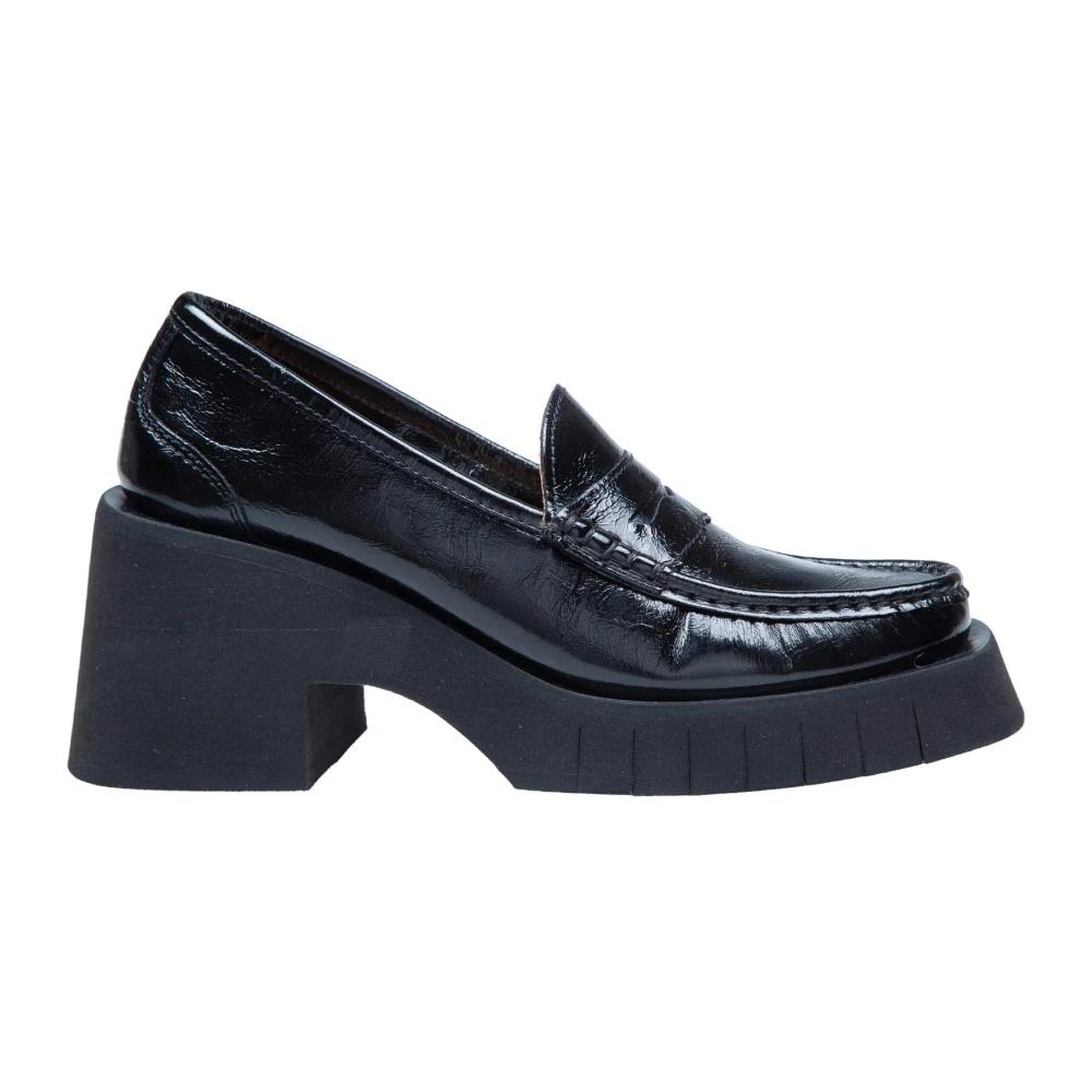 Mocassin Femme Paloma Barcelo En Cuir Noir 'Raizel' - Pointure 40 - Neuf Avec Boîte