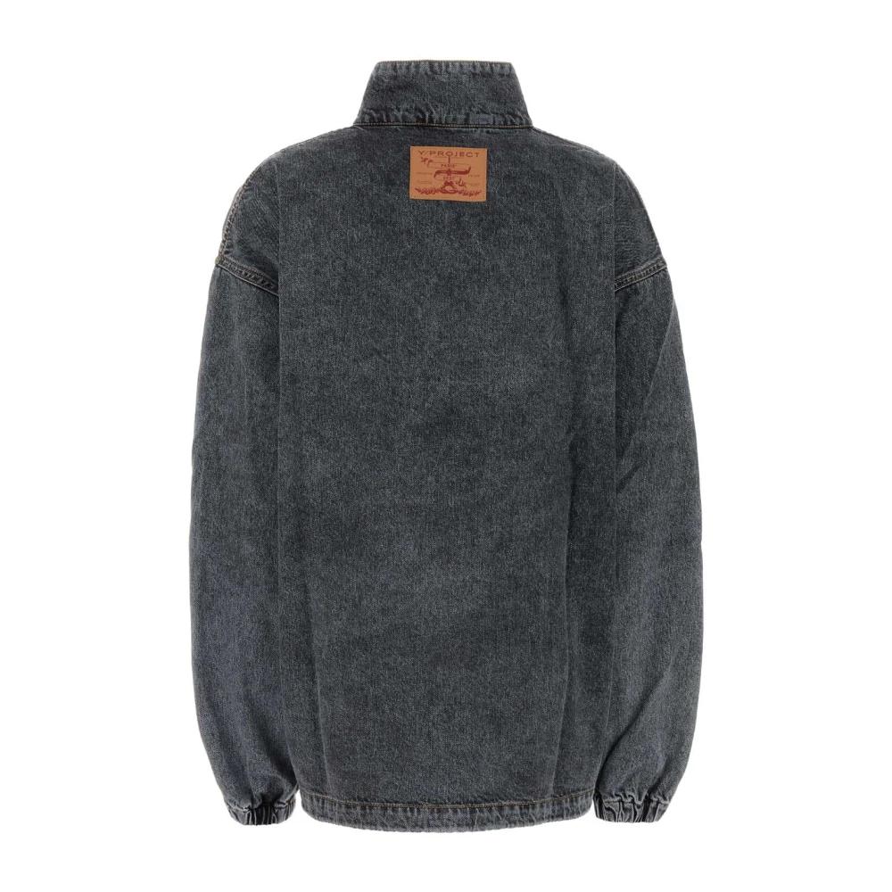 ジャケット Y PROJECT Women Outer 201BL009F533 BLACK Black Y. Project Jean and denim jackets for Women | Online Sale up