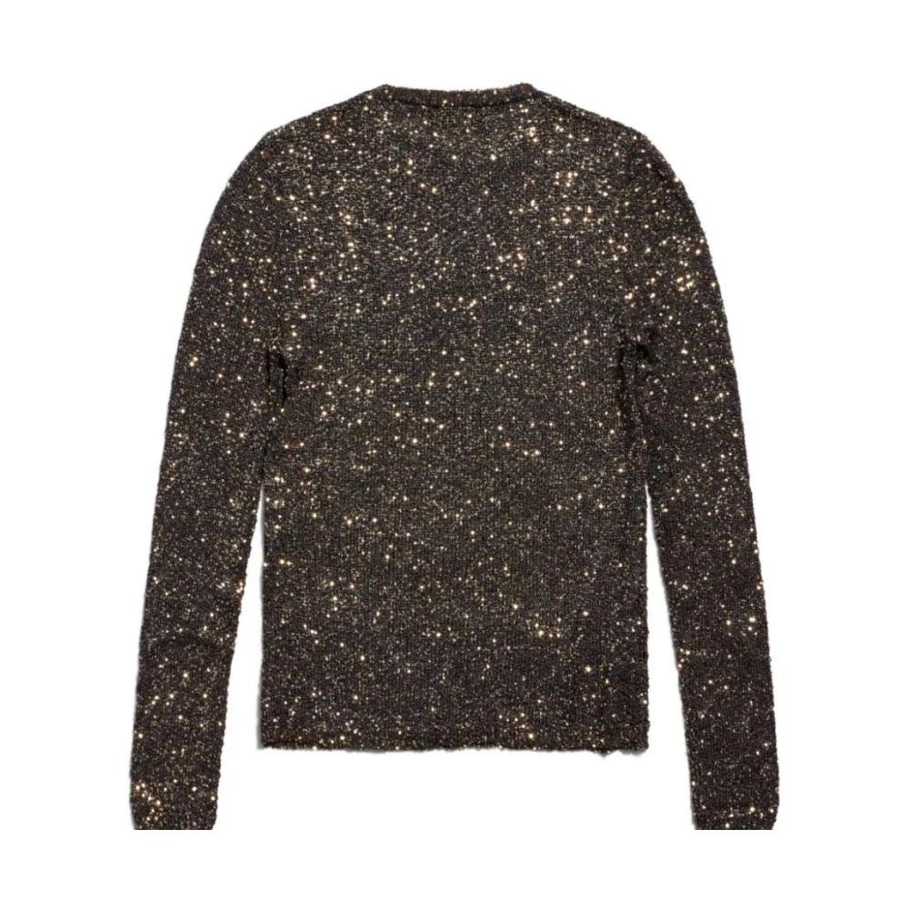 Balenciaga Round Neck Knitwear in Gray Lyst