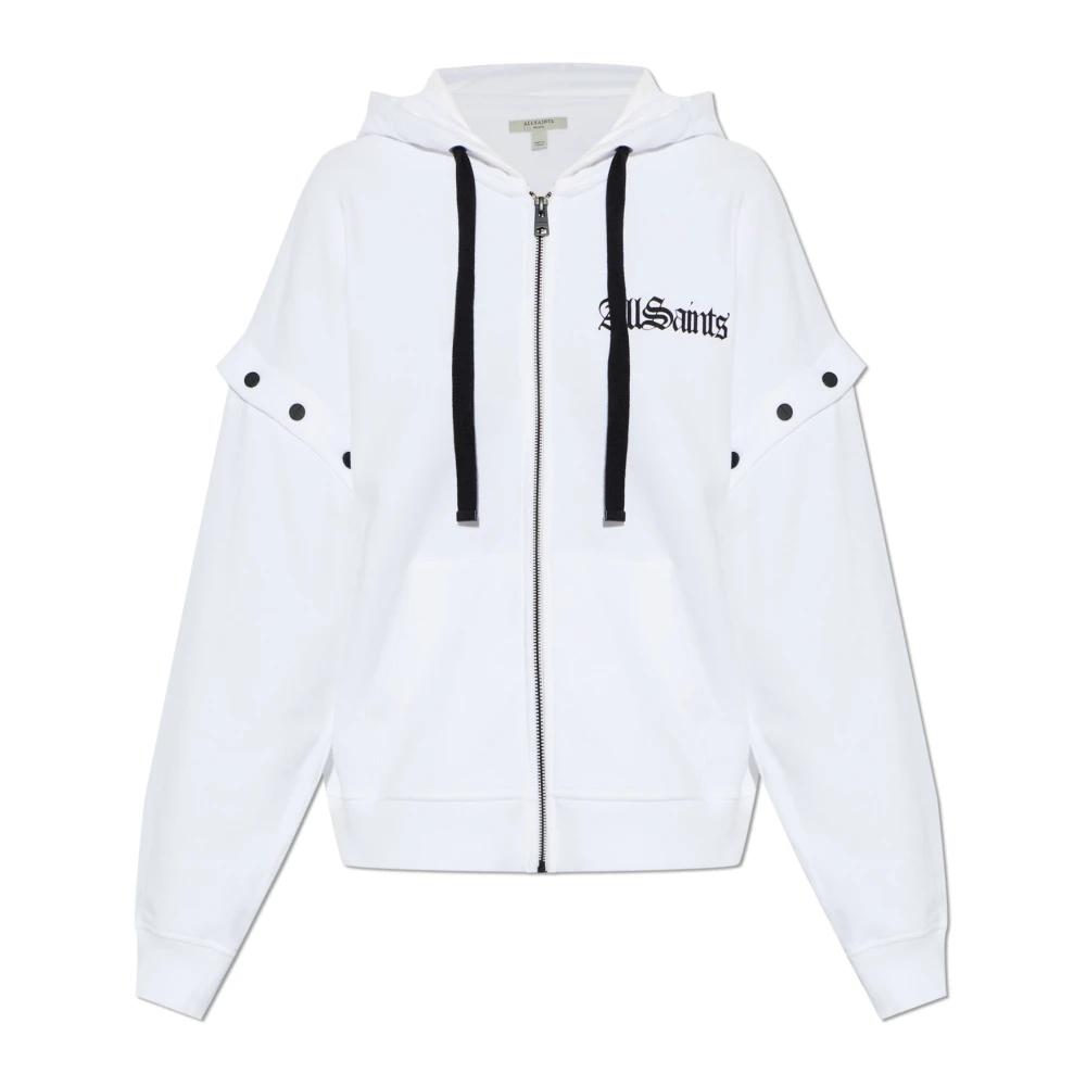 Sweat à capuche asymétrique pour femme - Taille L - Gris