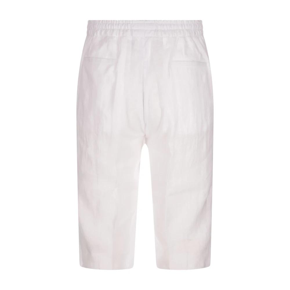 ショートパンツ KITON Embroidered linen bermuda shorts White Kiton Shorts for Men | Online Sale up to 70% off | Lyst