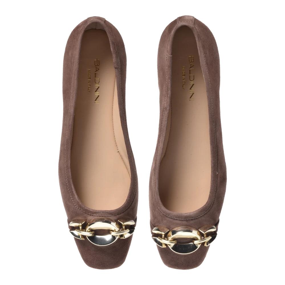 Ballerines En Cuir Lisse Baldinini Pointure 38 – Noires, Semelle Caoutchouc, Neuves Sans Emballage