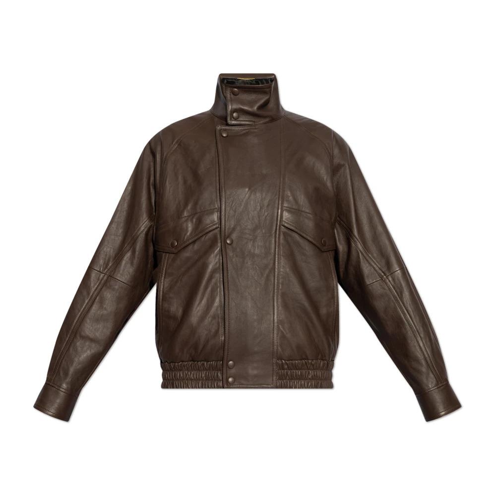 レザージャケット・コート SAINT LAURENT DARK BROWN LEATHER JACKET Saint Laurent Dark Brown Leather Jacket | italist